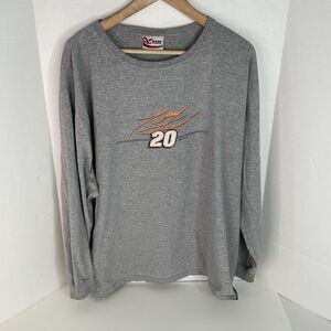 Tony Stewart Long Sleeve Graphic T Shirt, XL, Grey, Chase Authentics